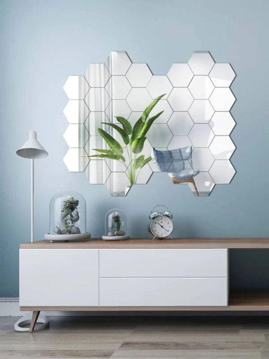 WallDaddy Hexagon Mirror For Wall